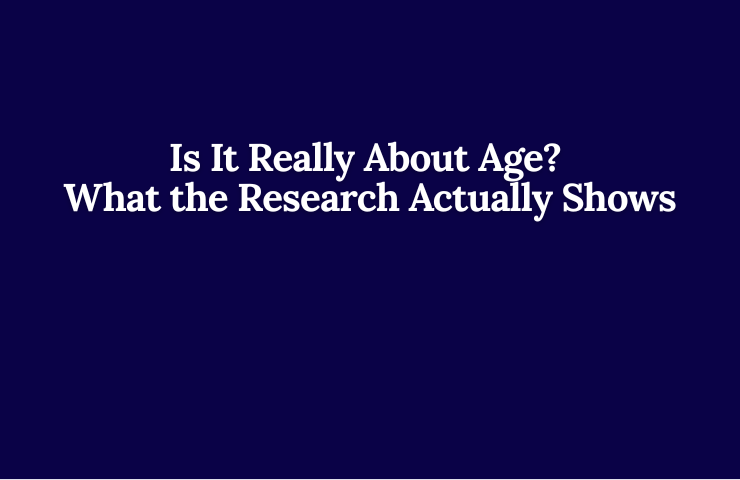 Is It Really About Age